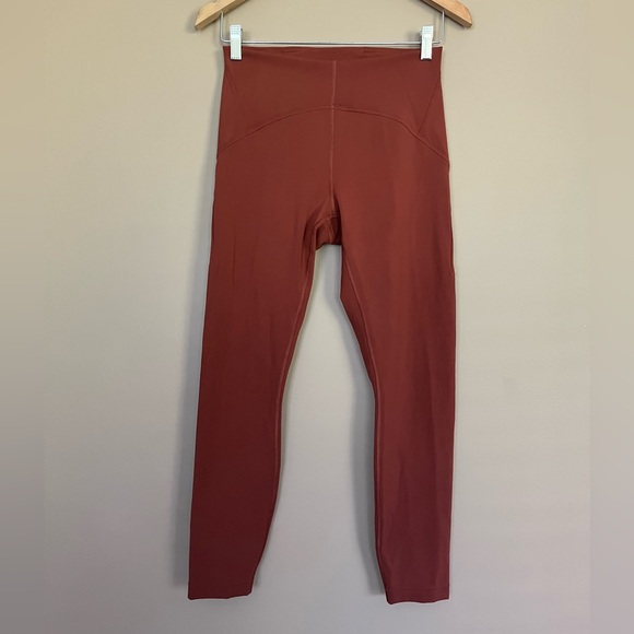 {Lululemon} Instill High-Rise Tight 25" Leggings in Date Brown - Womens 8 - Picture 1 of 10